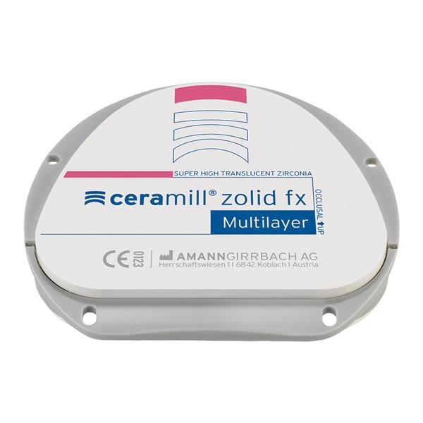 Ceramill Zolid FXML Zirconia Disc A3.5/A4 71x14 Ea