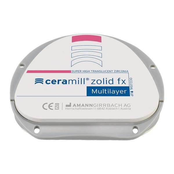 Ceramill Zolid FXML Zirconia Disc C1/C2 71x14 Ea