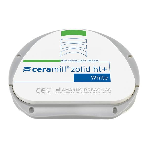 Ceramill Zolid HT+ Zirconia Disc White 71x18 Ea