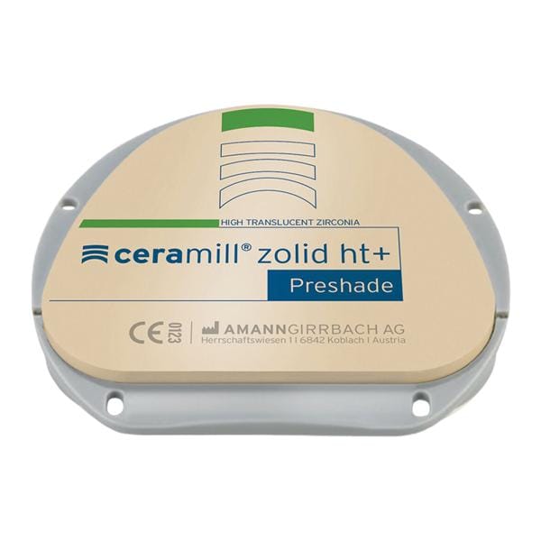 Ceramill Zolid HT+ Zirconia Disc D3 71x20 Ea