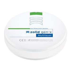 Zolid Gen-X Zirconia Disc BL3 98x16 Ea