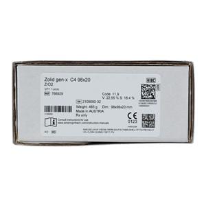 Zolid Gen-X Zirconia Disc C4 98x20 Ea