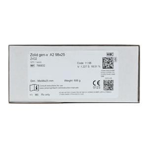 Zolid Gen-X Zirconia Disc A2 98x25 Ea