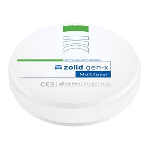 Zolid Gen-X Zirconia Disc C3 98x25 Ea