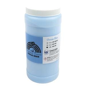 Tropical Tones Orthodontic Resin Acrylic Polymer Ocean Blue 1Lb/Ea