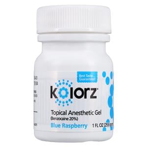 Kolorz Topical Anesthetic Gel Raspberry 1 Oz/Jr