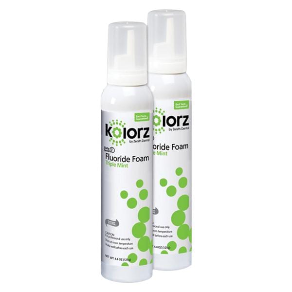 Kolorz Fluoride Foam 2% NAF Mint 2/Pk