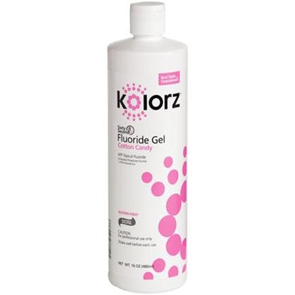 Kolorz Fluoride Gel 1.23% APF Cotton Candy Ea