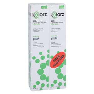 Kolorz Fluoride Foam 1.23% APF Triple Mint 2/Pk