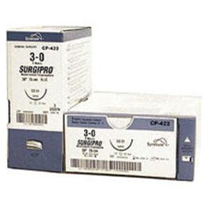 Surgipro II Suture 6-0 30" Polypropylene Monofilament CV-22/CV-22 Blue 36/Bx