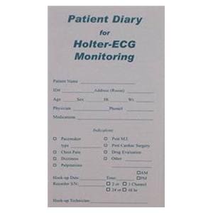 Patient Diary New For Holter 3-1/2x5-1/2" 100/Pk