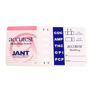 Accutest Drug Screen Dip Card Test Kit Moderately Complex 25/Bx