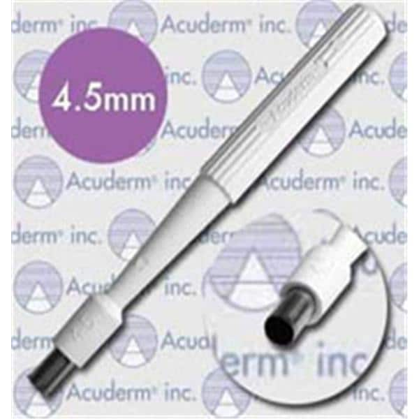 Acu-Punch Dermal Biopsy Punch 4.5mm Stainless Steel Blade Sterile Disp 50/Bx