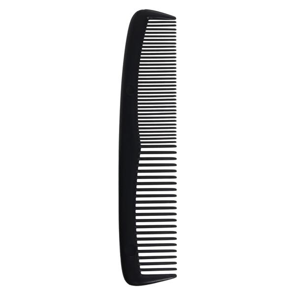 Comb Plastic Pocket Coarse/Fine Teeth Black 144/Bx