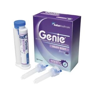 Genie Impression Material Rpd St 50 mL Heavy Body Berry Cartridge Package 2/Pk