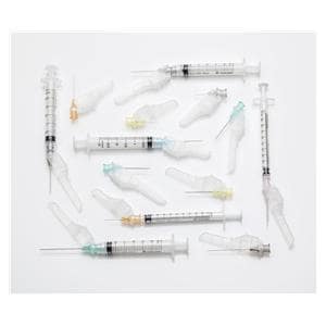 SurGuard 3 Hypodermic Syringe/Needle 21gx1.5 3cc Grn LL Sfty No Dead Spc 100/Bx