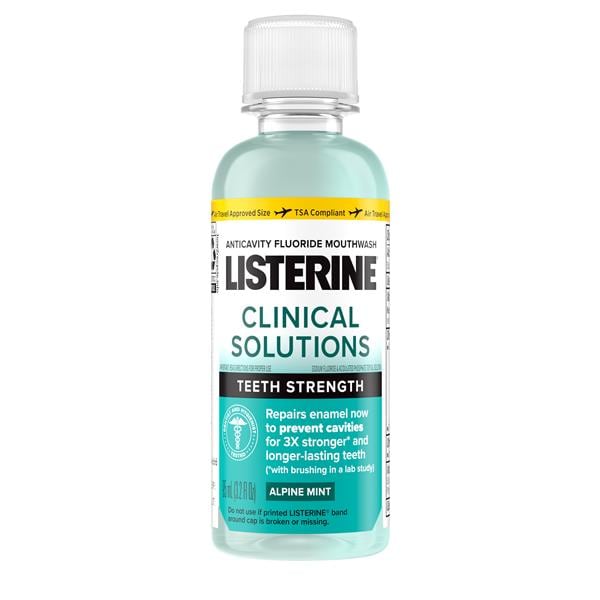 Listerine Clinical Solution Teeth Strength Mint Mouth Rinse 95 mL 24/Ca