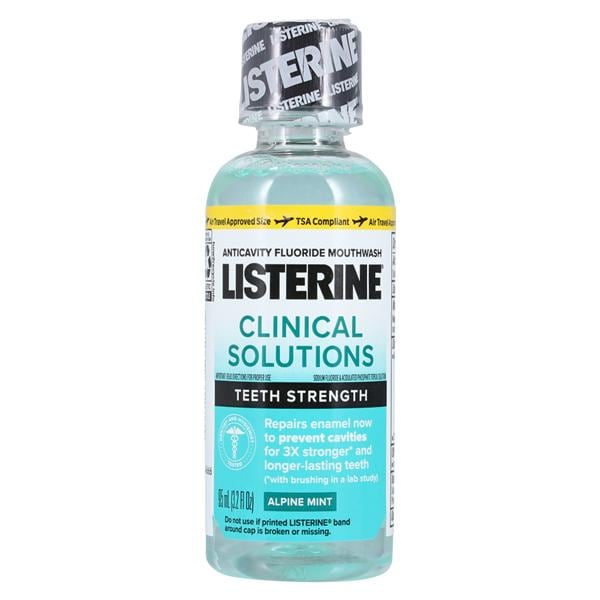 Listerine Clinical Solution Teeth Strength Mint Mouth Rinse 95 mL 24/Ca