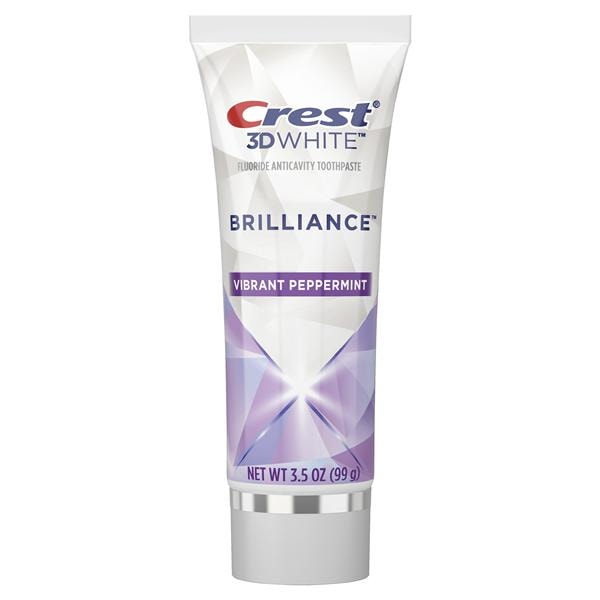 Crest 3D White Whitening Toothpaste 3.5 oz Vibrant Peppermint 24/Ca