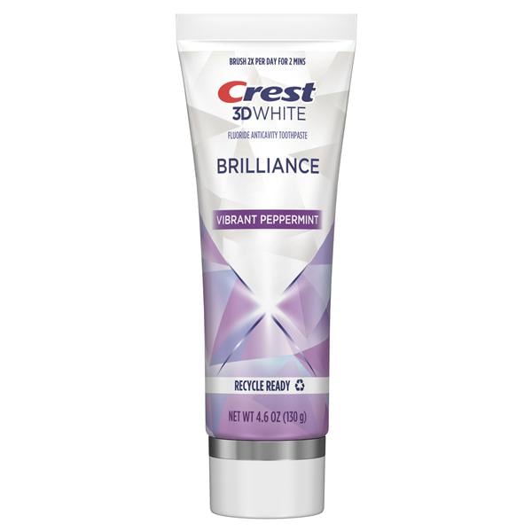 Crest 3D White Brilliance Whitening Toothpaste 4.6 oz Vibrant Peppermint 24/Ca