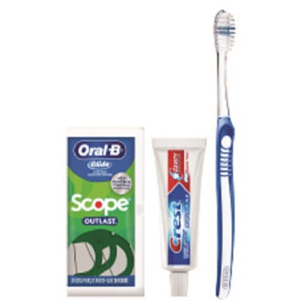 Crest Oral-B Basic Toothbrush Bundle with Flossers 144/Ca