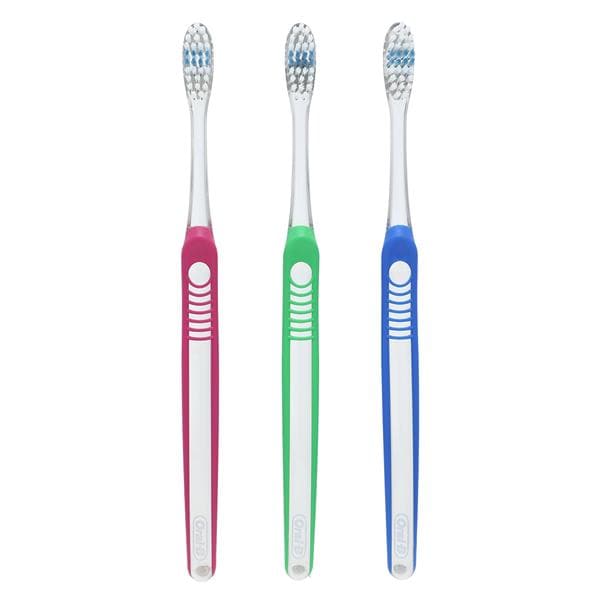 Indicator Manual Toothbrush Adult 35 Tuft Soft 12/Bx