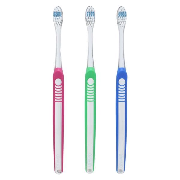 Indicator Manual Toothbrush Adult 30 Tuft Soft 12/Bx