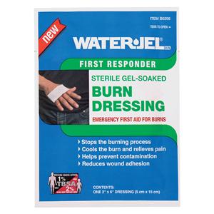 Water-Jel Non-Woven Gel Burn Dressing 2x6" Sterile Rectangle White Ea