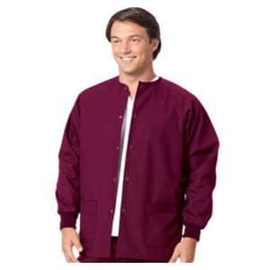 Warm-Up Jacket 2 Pockets Long Raglan Sleeves 2X Large Burgundy Unisex Ea