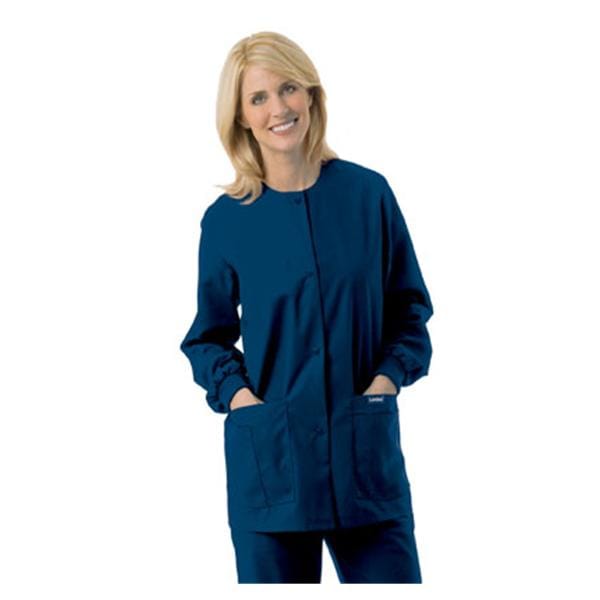 Landau Women's Snap Front Warm-up Scrub Jacket