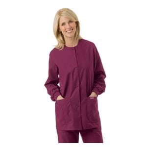 Warm-Up Jacket 4 Pockets Large Wine Womens Ea