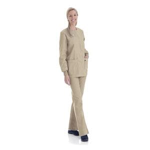 Proflex Warm-Up Jacket 4 Pockets Long Sleeves / Knit Cuff X-Large Sand Womens Ea