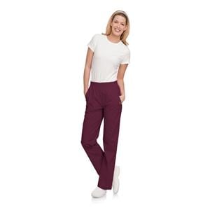 Scrub Pant 4 Pockets 3X Large Wine Womens Ea