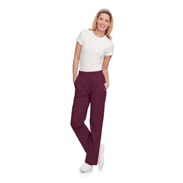 Scrub Pant 4 Pockets 3X Large Wine Womens Ea