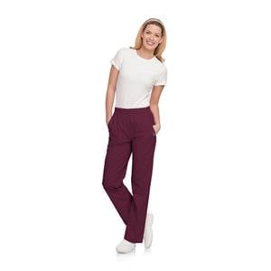 Scrub Pant 4 Pockets Small Wine Womens Ea