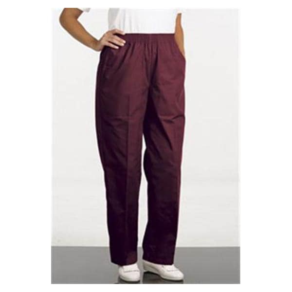 Fashion Poplin Pant 2 Pockets Medium Burgundy Womens Ea