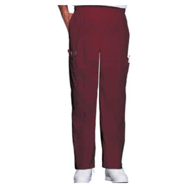 Fashion Seal Scrub Pant 65% Plystr / 35% Cot 4 Pockets Medium Burgundy Unisex Ea