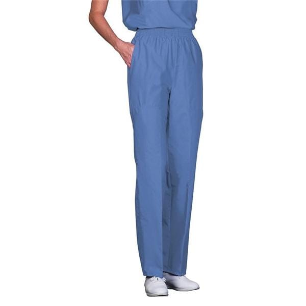 Fashion Poplin Scrub Pant 2 Pockets Large Ceil Blue Womens Ea