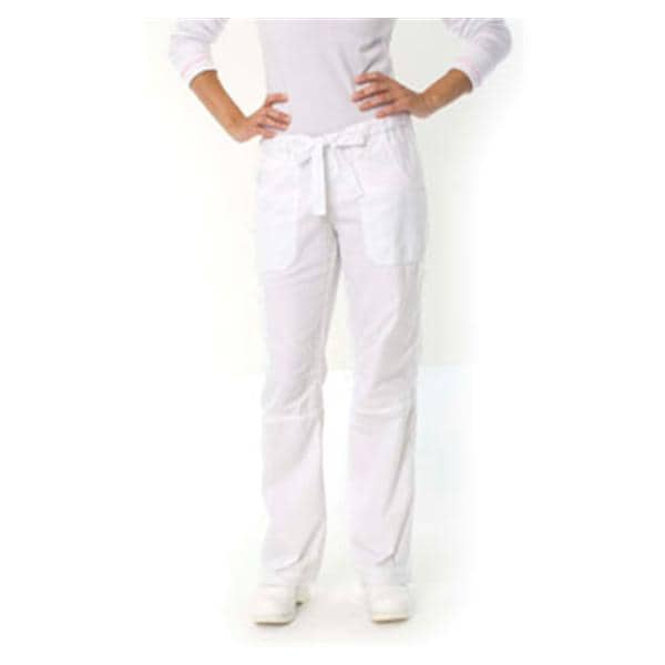 Scrub Pant 6 Pockets 2X Large White Womens Ea