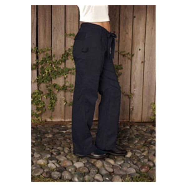 Scrub Pant 6 Pockets X-Small Black Womens Ea