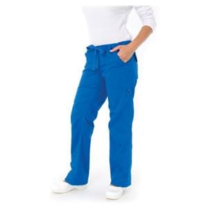 Scrub Pant 55% Cotton / 45% Polyester 6 Pockets X-Small Royal Blue Womens Ea