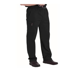 Scrub Pant 65% Polyester / 35% Cotton 5 Pockets 2X Large Black Mens Ea