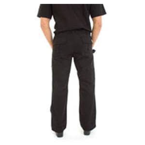 Scrub Pant 55% Cotton / 45% Polyester Multiple Pockets Small Black Mens Ea