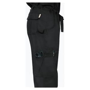 Scrub Pant 55% Cotton / 45% Polyester Multiple Pockets 3X Large Black Mens Ea