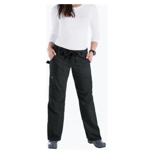 Scrub Pant 6 Pockets X-Large Black Womens Ea