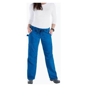 Scrub Pant 6 Pockets Large Royal Blue Womens Ea