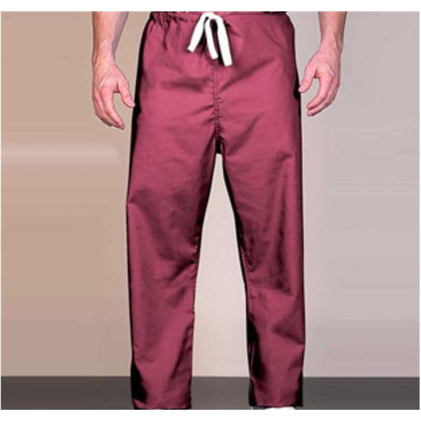 Scrub Pant 1 Pocket Large Cranberry Unisex Ea