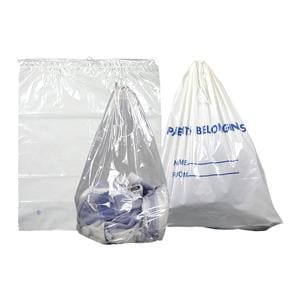 Patient Belongings Bag White 20x20