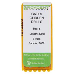 Gates Glidden Drill 32 mm Size 6 6/Bx