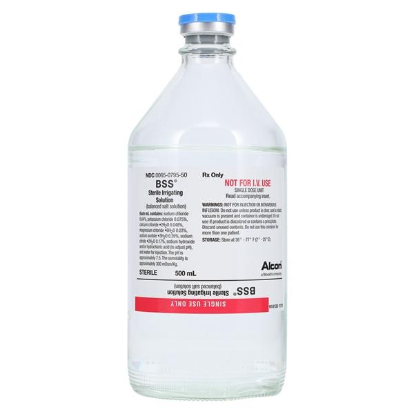 BSS Irrigation Solution - Bottle 500mL 6/Ca